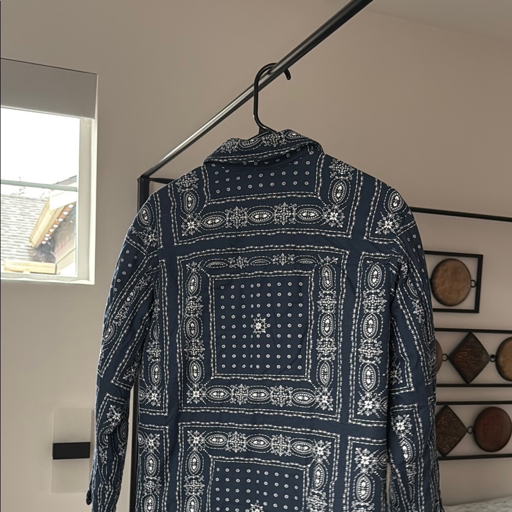 Blue Patterned Jacket - image 5